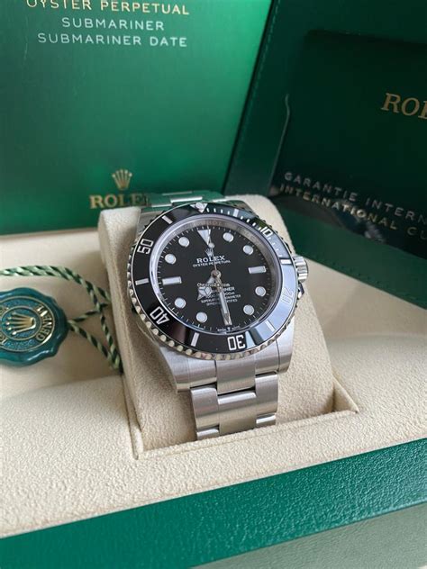 rolex submariner on hand|2023 submariner no date 124060.